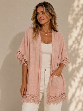 VALENTINA Naldi - 100% Linen Cardigan